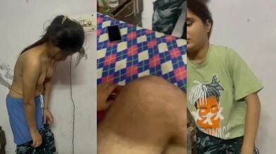 चुदवाने के बाद कपडे पहनती पंजाबी लड़की का सेक्सी एमएमएस