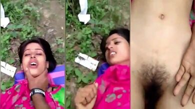 जंगल एमएमएस क्लिप - लड़की की हेरी चूत में ऊँगली की