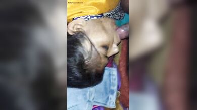 नयी नवेली भाभी के मुहं में पति ने लोडा दिया!