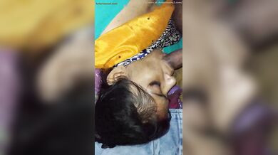 नयी नवेली भाभी के मुहं में पति ने लोडा दिया!