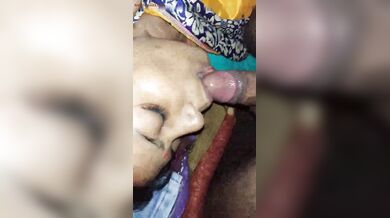 नयी नवेली भाभी के मुहं में पति ने लोडा दिया!