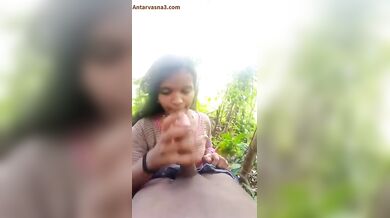 ब्याह के पहले लड़की से लंड चुसाने का आउटडोर एमएमएस