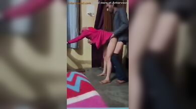 चाची को पकड़ के चोदता जवान भतीजा